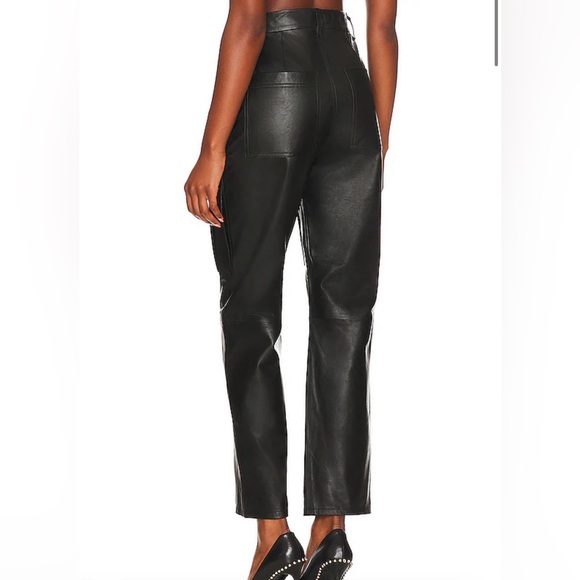 GRLFRND x Revolve Cargo Leather Pants - Picture 3 of 4